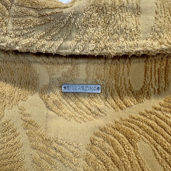 Billabong Essentials Womens Yellow Leaf Jacquard Terry Lounge Set Small - Picture 15 of 16